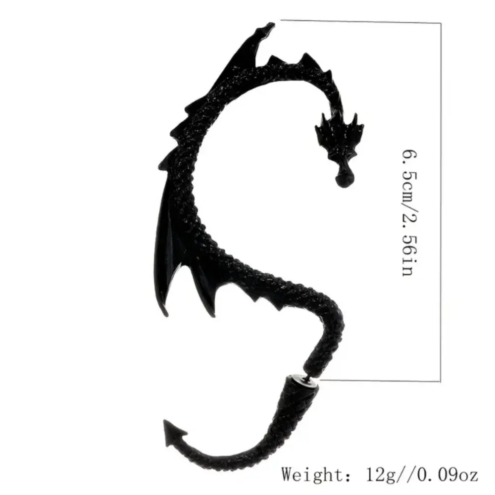 New Exaggerated Fashion Retro Punk Style Dark Single Flying Dragon, T2MIS